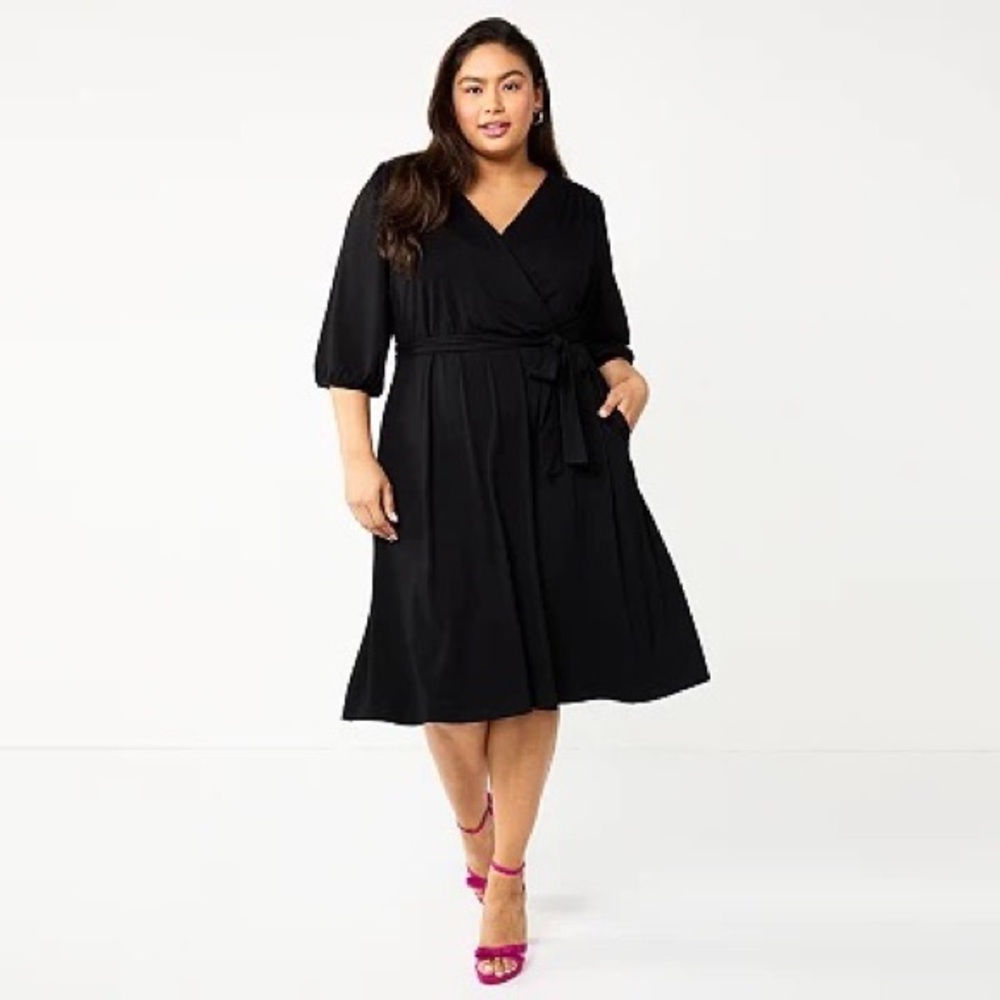 Draper James RSVP Black dress sz 1x